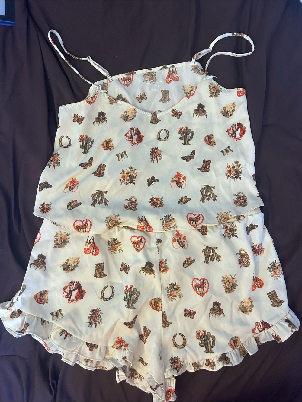 Urban Outfitters Out From Under Western Pajama Set